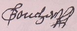 signature de Gaspard Boucher