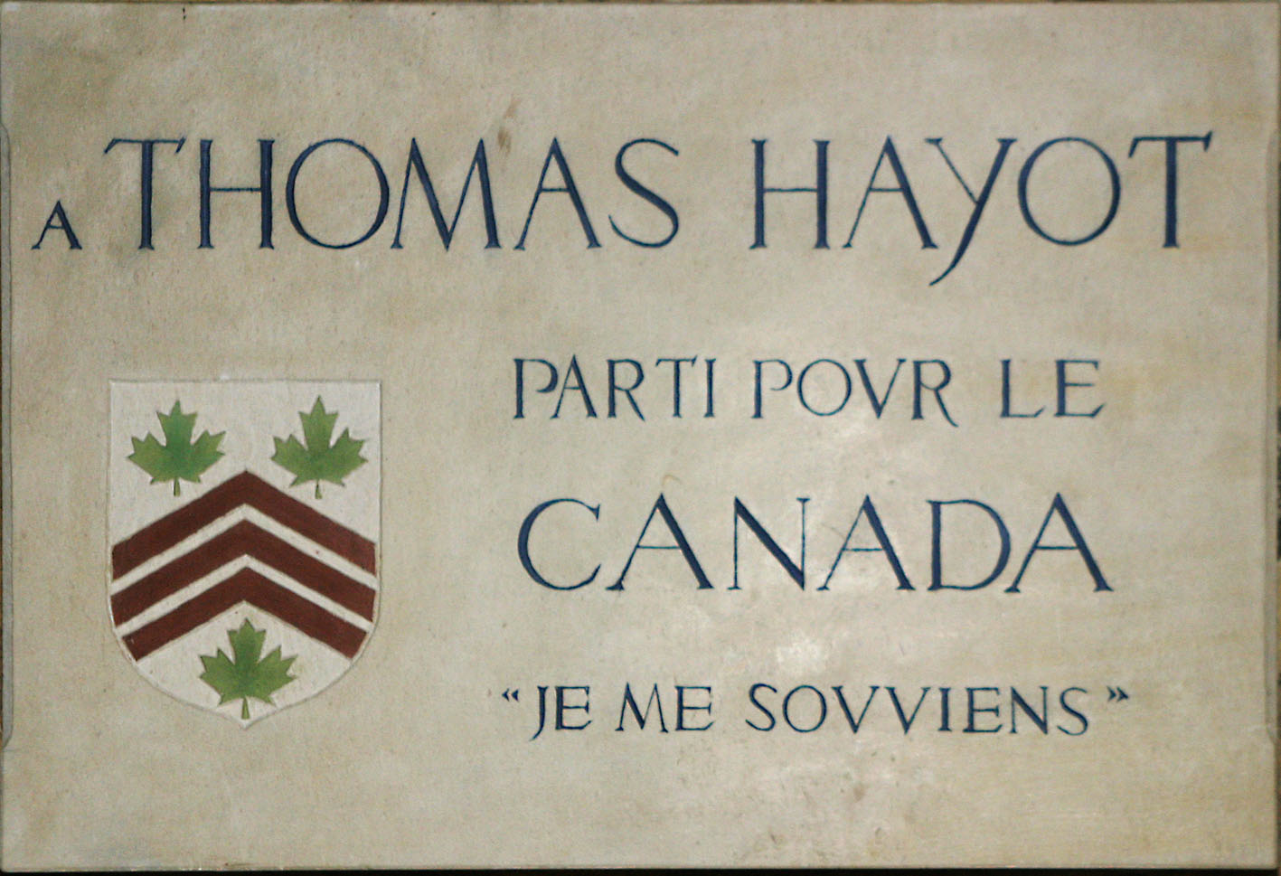 Commemorative plaque in Soligny-la-Trappe