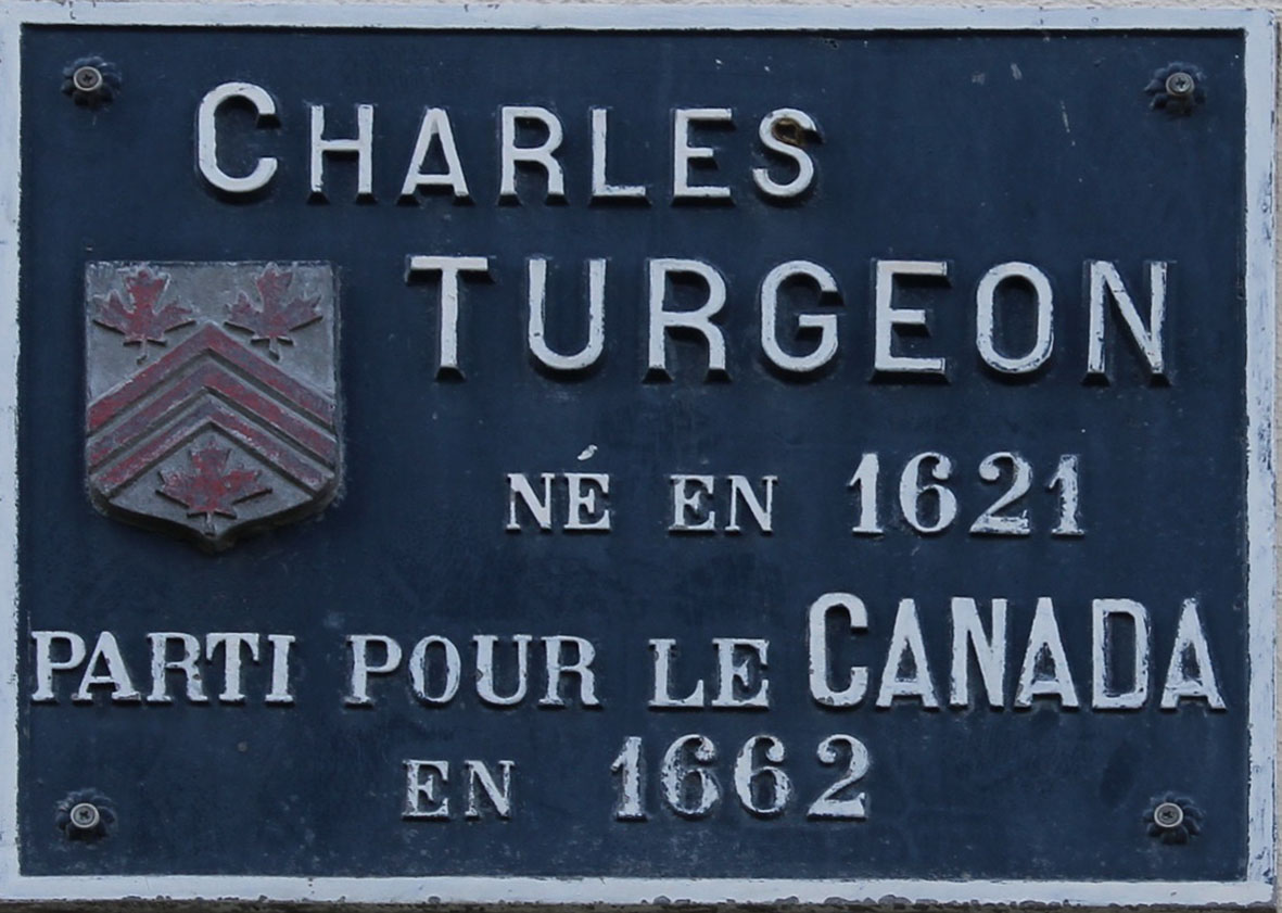 Commemorative plaque Charles Turgeon