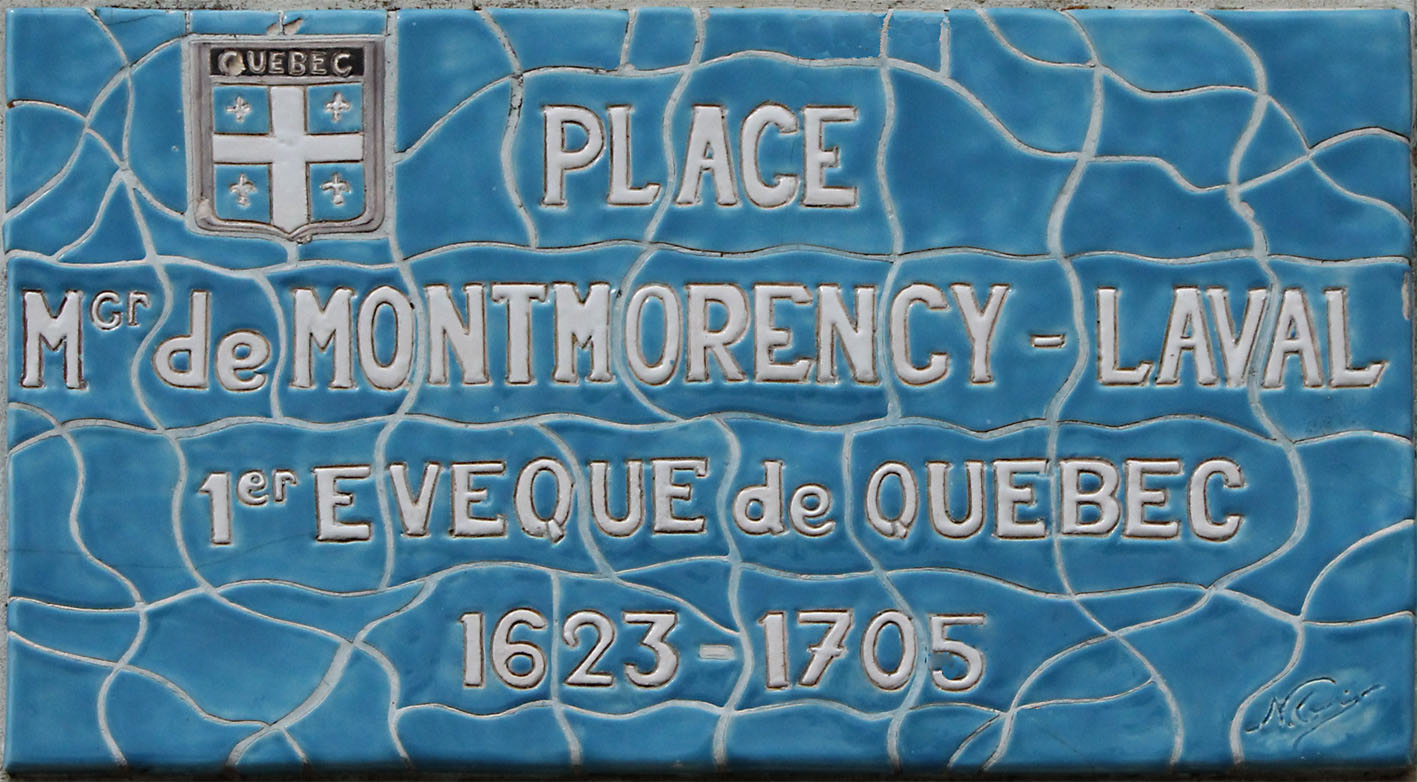 Plaque en l'honneur de François de Montmorency-Laval à Montigny-sur-Avre