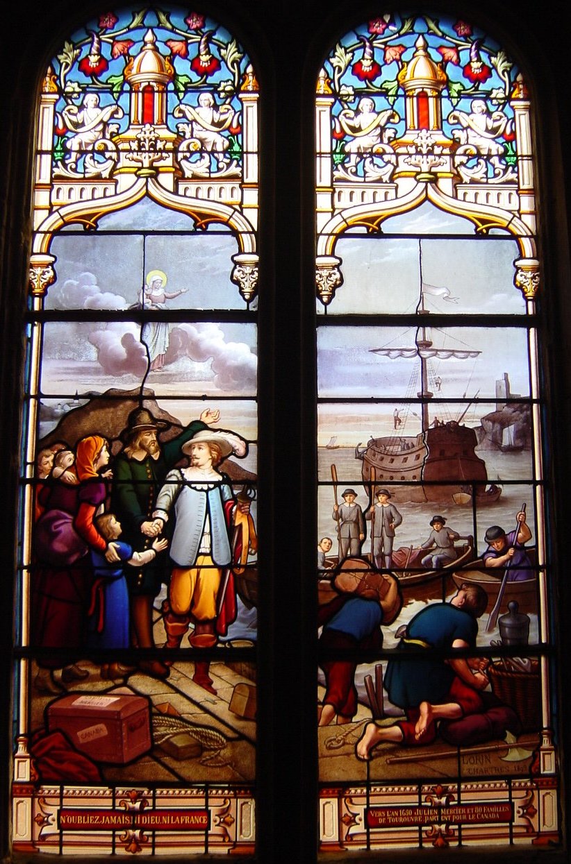 Départ pour le Canada de Julien Mercier (vers 1647)